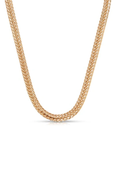 Ettika Woven 18k Gold Plated Chain Necklace