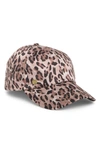 Vince Camuto Leopard Print Baseball Cap In Leopard