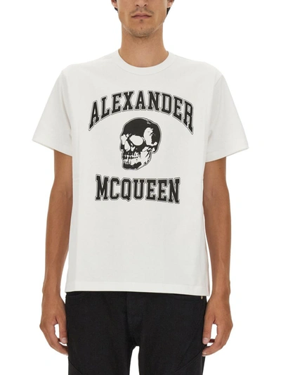 Alexander Mcqueen Alexander Mc Queen Skull T Shirt In White