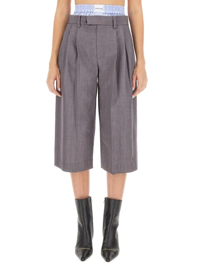 Alexander Wang Tailored Culottes In Grey