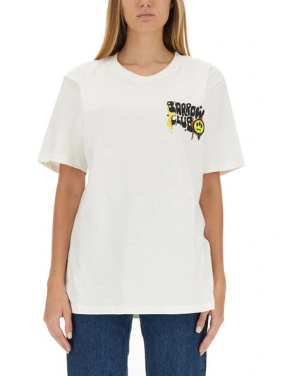 Barrow Logo Print T-shirt In White