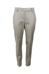 Brunello Cucinelli Cropped Stretched Trousers In Beige