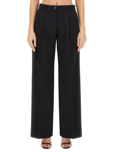 Dolce & Gabbana Flare Trouser In Black