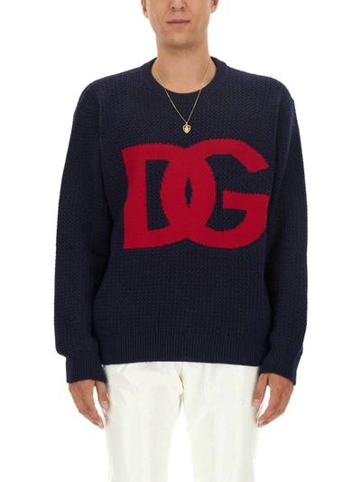 Dolce & Gabbana Jersey With Logo In Black