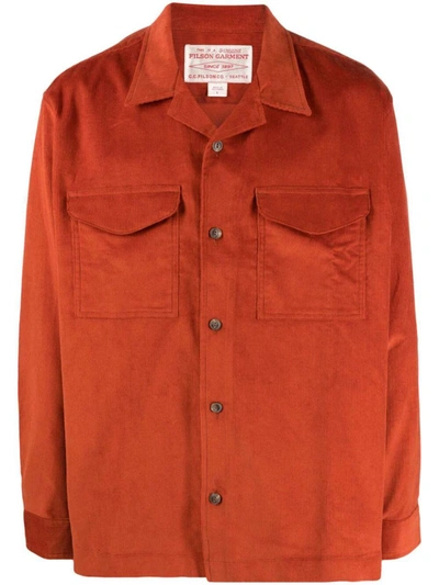 Filson Long-sleeve Cotton Corduroy Shirt In Brown