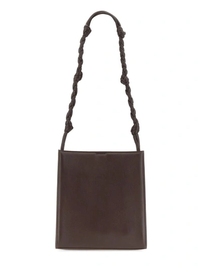 Jil Sander Leather Shoulder Bag In Brown