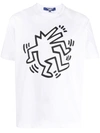 Junya Watanabe Keith Haring Cotton T-shirt In 2 White X B Patt