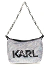 Karl Lagerfeld K/evening Shoulder Bags Silver In Silver