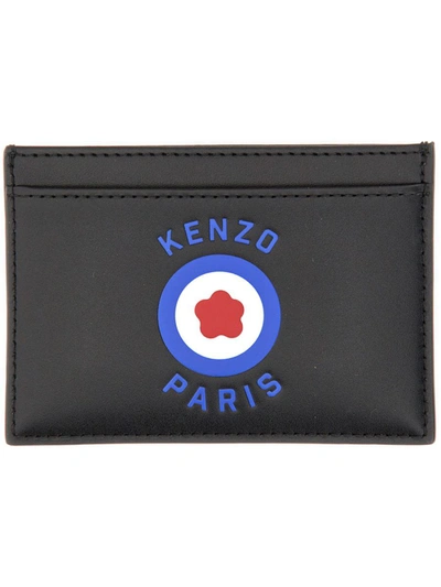 Kenzo Card Holder With Logo In Black