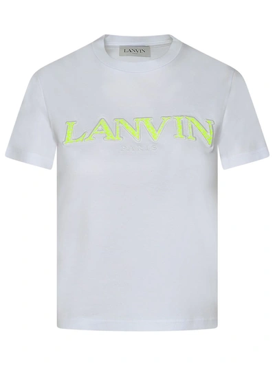 Lanvin Curb White Cotton T-shirt