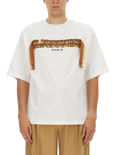 Lanvin Oversized Curblace T-shirt In White