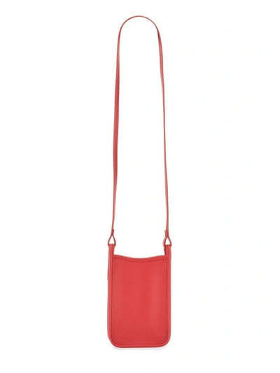 Longchamp Le Foulonné Phone Case In Red