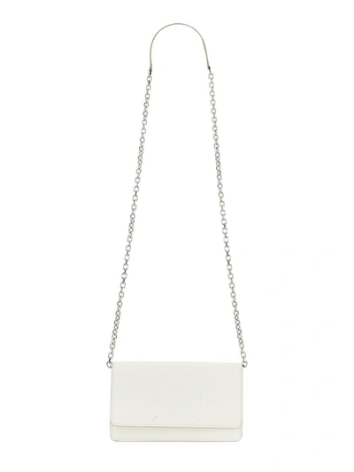 Maison Margiela Large Wallet With Chain Unisex In White