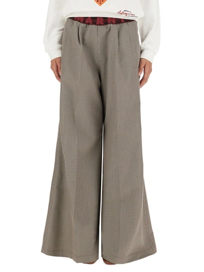 MARNI MARNI PLAID PANTS