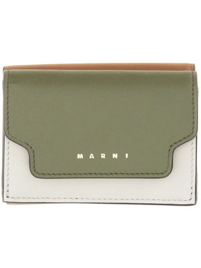 Marni Tri-fold Wallet In Multicolour