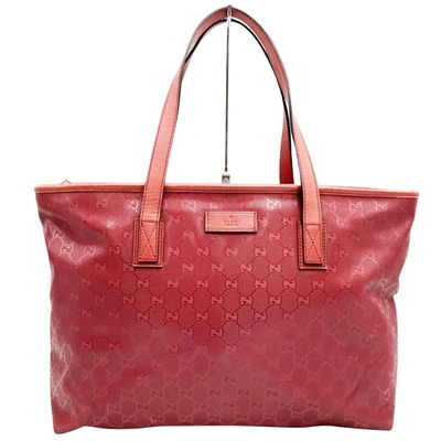 Gucci Gg Imprimé Red Canvas Tote Bag ()