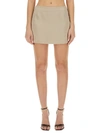 Peter Do Mini Skirt In Silver