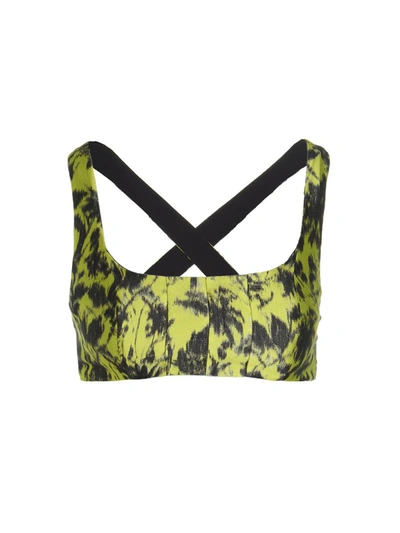 Philosophy Di Lorenzo Serafini Floral-print Cross-strap Bralette In Multicolour