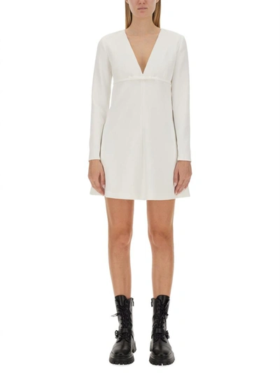 Red Valentino Cady Tech Dress In White