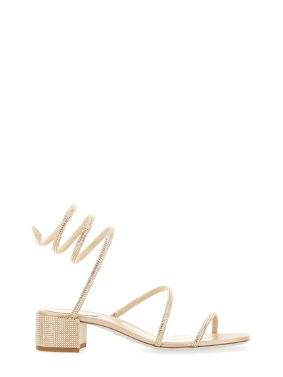 René Caovilla Rene Caovilla Cleo Embellished Sandals In Gold