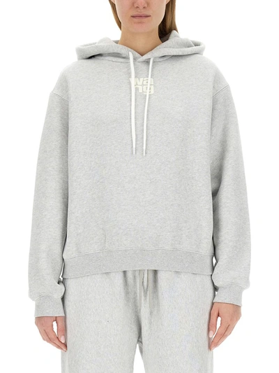 Alexander Wang T T By Alexander Wang Essential Sweatshirt In Grey