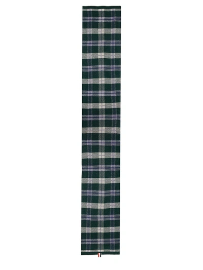 Thom Browne Tartan Scarf In Green