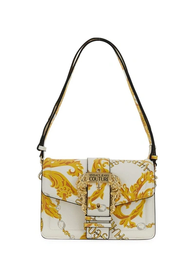 Versace Jeans Couture Chain Couture Crossbody Bag In White