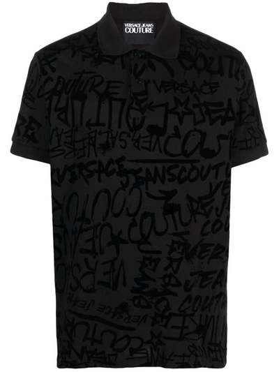 Versace Jeans Couture Logo Graffiti Black T-shirt