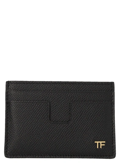 Tom Ford Logo Card Holder Wallets And Card Holders Black