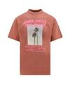 PALM ANGELS PALM DREAM T-SHIRT WITH PRINT ON THE FRONT