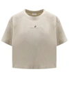 BRUNELLO CUCINELLI COTTON T-SHIRT WITH TOUCHED BY NATURE PRINT