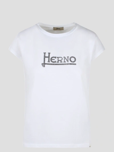 Herno Interlock Jersey T-shirt In White