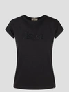 Herno T-shirt In Interlock Jersey In Black