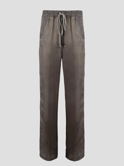 Rick Owens Geth Belas Wide-leg Drawstring Trousers In Grey