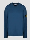 STONE ISLAND LOGO BADGE CREWNECK SWEATER