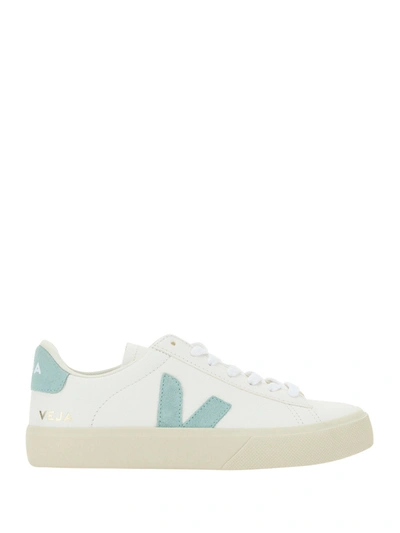 Veja Sneakers In Extra White/matcha
