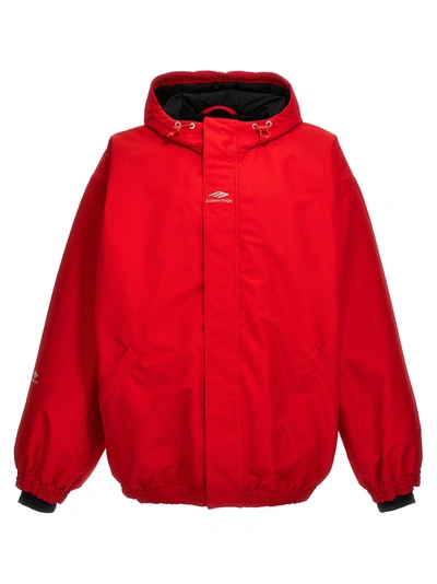 Balenciaga Ski 3b Sports Icon Casual Jackets, Parka Red