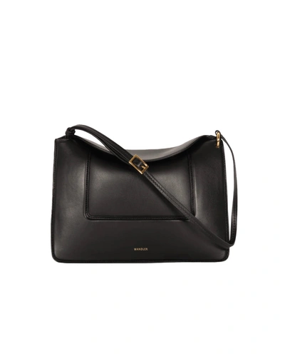 Wandler Penelope Micro Leather Shoulder Bag In Black