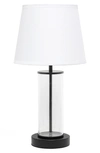 LALIA HOME BRUSHED METAL & GLASS TABLE LAMP