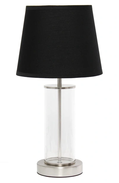 Lalia Home Laila Home Encased Metal And Clear Glass Table Lamp In Brown