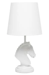 LALIA HOME WHITE CHESS HORSE TABLE LAMP
