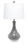LALIA HOME GREY DROPLET TABLE LAMP