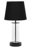 LALIA HOME BRUSHED METAL & GLASS TABLE LAMP