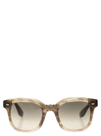 BRUNELLO CUCINELLI BRUNELLO CUCINELLI ACETATE FILÙ SUNGLASSES WITH GRADIENT LENSES