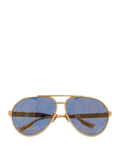 Gucci Acetate Sunglasses In Blue