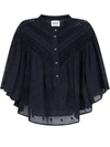 ISABEL MARANT ÉTOILE BIOLOGIC COTTON SHIRT WITH ALL-OVER EMBROIDERIES