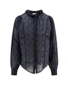 ISABEL MARANT ÉTOILE BIOLOGIC COTTON SHIRT WITH ALL-OVER EMBROIDERIES