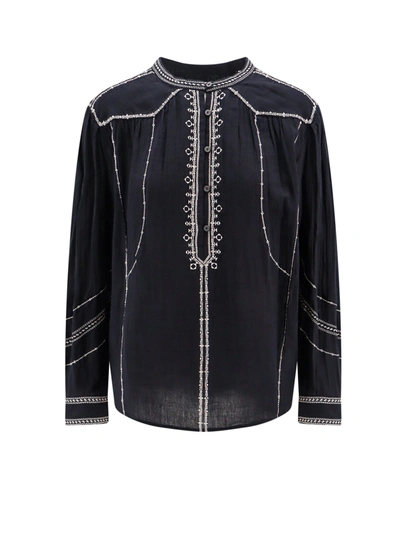 Isabel Marant Étoile Biologic Cotton Shirt With Contrasting Embroideries