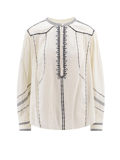 Isabel Marant Étoile Biologic Cotton Shirt With Contrasting Embroideries