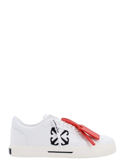 Off-white Vulcanised Canvas Sneakers In White